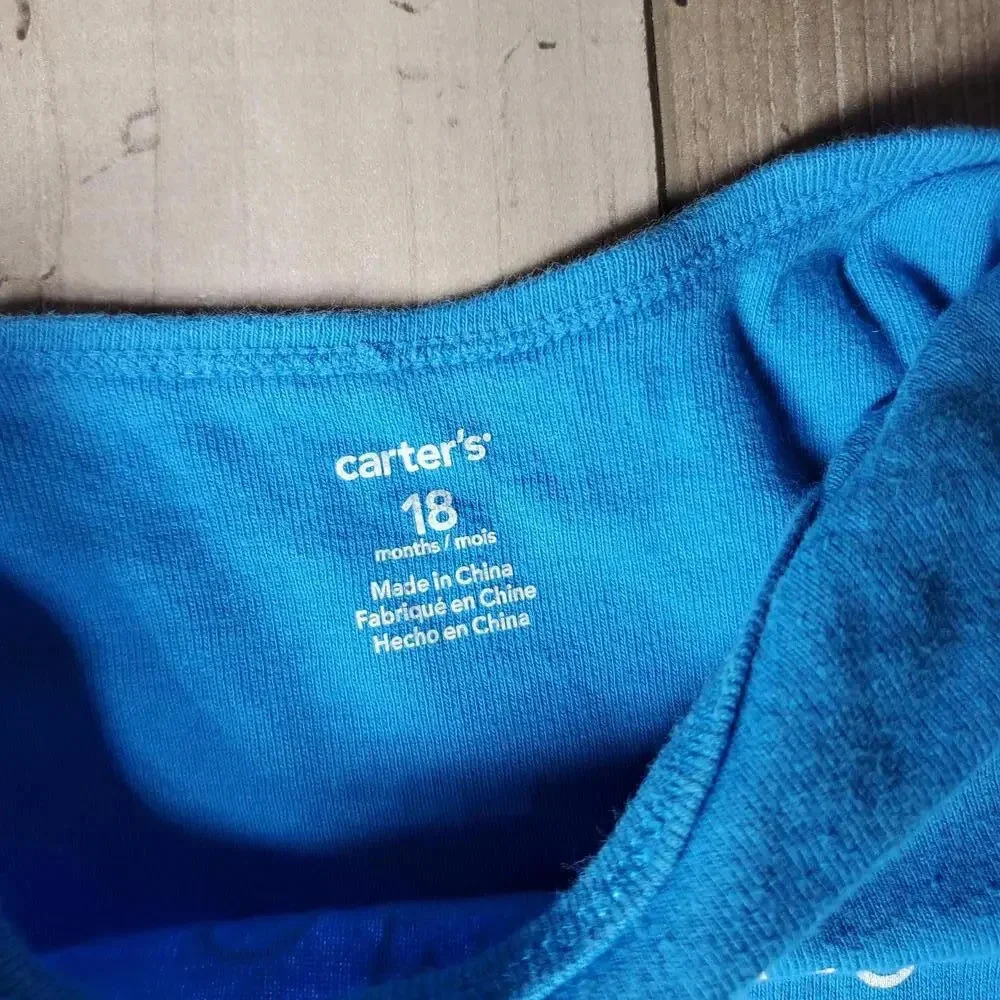 Carter's and Garanimals Size 18m Baby Boy Casual Top Bundle EUC